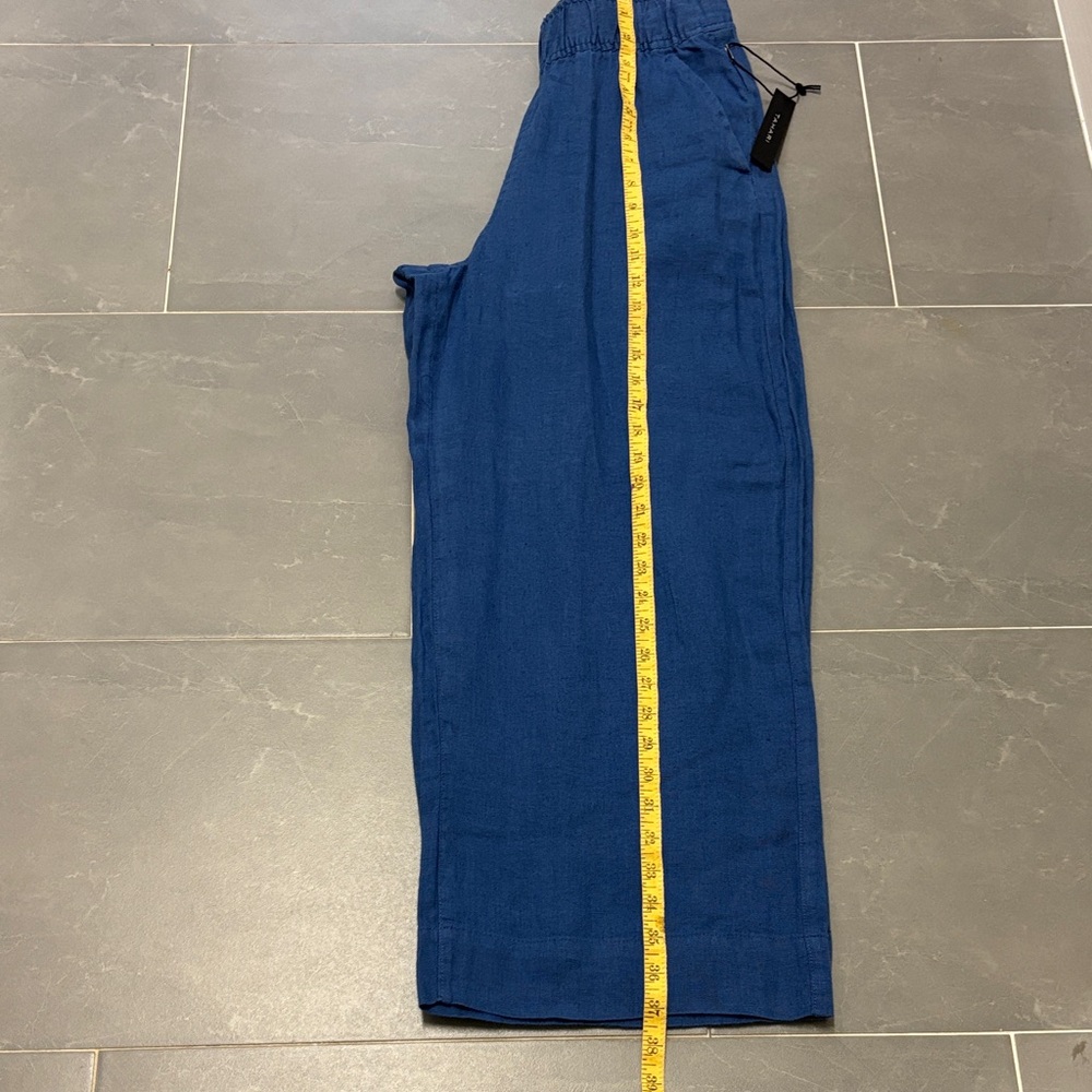 NWT  Tahari royal blue linen pants - Picture 2 of 11